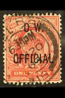 OFFICIALS OFFICE OF WORKS. 1902-03 1d Scarlet, SG O37, Fine Cds Used For More Images, Please Visit Http://www.sandafayre - Unclassified