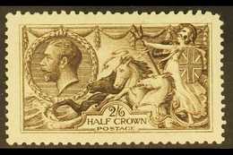 1913 2s6d Deep Sepia Brown Seahorse, SG 399, Never Hinged Mint, Upper Right Corner Rounded. For More Images, Please Visi - Non Classés