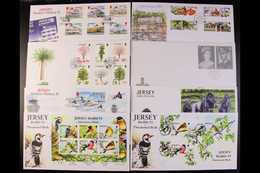 JERSEY 2012 FIRST DAY COVERS. An All Different Collection Of Illustrated Unaddressed Covers Bearing Sets & Miniature She - Andere & Zonder Classificatie
