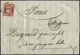 Let EMISSION DE 1849 6b    1f. Carmin Foncé, Obl. PC 1818 S. LAC, Càd T15 LYON 11/8/52, TTB - 1849-1850 Ceres