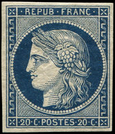 * EMISSION DE 1849 8a   20c. Bleu Foncé, "Marquelet", TB. C - 1849-1850 Ceres