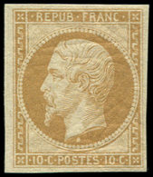 ** PRESIDENCE R9e  10c. Bistre-jaune, REIMPRESSION, TB - 1852 Luis-Napoléon