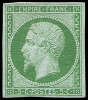* EMPIRE NON DENTELE 12    5c. Vert, Frais Et TB. Br - 1853-1860 Napoléon III.