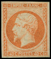 * EMPIRE NON DENTELE 16   40c. Orange, TB. Br - 1853-1860 Napoléon III