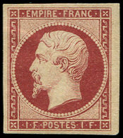 * EMPIRE NON DENTELE 18    1f. Carmin, Frais Et TB. Br - 1853-1860 Napoléon III