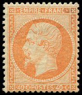 * EMPIRE DENTELE 23   40c. Orange, TB. C - 1862 Napoleon III