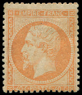 * EMPIRE DENTELE 23   40c. Orange, Décentré, Sinon TB. C - 1862 Napoléon III