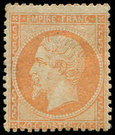 * EMPIRE DENTELE 23   40c. Orange, Décentré, Sinon TB. C - 1862 Napoleon III