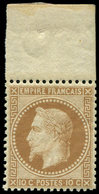 ** EMPIRE LAURE 28Ac 10c. Bistre-brun T I, Bdf, Bien Centré, TTB - 1863-1870 Napoléon III Lauré