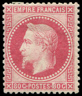 * EMPIRE LAURE 32   80c. Rose, Ch. Un Peu Forte, Sinon TB - 1863-1870 Napoléon III Lauré