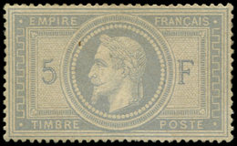 (*) EMPIRE LAURE 33    5f. Violet-gris, G.n.o., TB. C - 1863-1870 Napoléon III Con Laureles