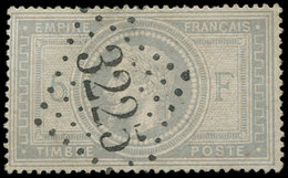 EMPIRE LAURE 33    5f. Violet-gris, Obl. GC 3225, Petit Clair, Sinon Frappe Superbe - 1863-1870 Napoléon III. Laure