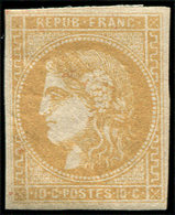 * EMISSION DE BORDEAUX 43B  10c. Bistre-jaune, R II, TB. Br - 1870 Emission De Bordeaux