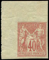 ** TYPE SAGE 70a  40c. Rouge-orange, NON DENTELE, Ch. S. Le Cdf, TB - 1876-1878 Sage (Typ I)