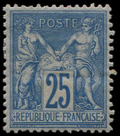 * TYPE SAGE 79   25c. Bleu, Forte Charnière Mais Très Bien Centré, TB - 1876-1878 Sage (Type I)