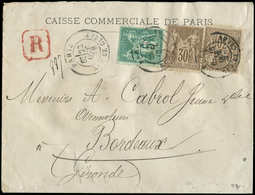 Let TYPE SAGE SUR LETTRES N°69 (2) + 75 Obl. Càd PARIS 23/10/78 S. Env. Rec., TB - 1877-1920: Semi Modern Period