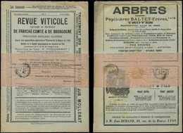 Let TYPE SAGE SUR LETTRES N°87 Obl. LONS Le SAUNIER 30/4/06 Sur Bande Avec REVUE VITICOLE De Franche-Comté Et De Bourgog - 1877-1920: Période Semi Moderne