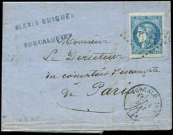 Let OBLITERATIONS PAR DEPARTEMENTS 5/BASSES ALPES N°46B Obl. GC 1551 S. LAC, Càd T16 FORCALQUIER 21/5/71, TB - 1849-1876: Classic Period