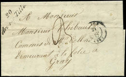 Let OBLITERATIONS PAR DEPARTEMENTS 20/COTE D'OR Cursive 20/ARC-SUR-TILLE S. LAC, Càd T15 21/7/1847, TB - 1849-1876: Période Classique