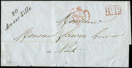 Let OBLITERATIONS PAR DEPARTEMENTS 20/COTE D'OR Cursive 20/ARC-SUR-TILLE S. LSC, Càd Rouge T15 DIJON (30)/9/46, TB - 1849-1876: Période Classique