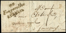 Let OBLITERATIONS PAR DEPARTEMENTS 69/HAUTE SAONE Cursive 69/Fougerolles/LUXEUIL S. LAC De 1827, TB - Autres & Non Classés