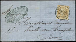 Let LETTRES DE PARIS N°21 Obl. Càd T1375 6 PARIS 6 29/4/66 S. LAC, Ind. 19, TB - 1849-1876: Classic Period