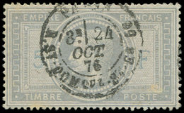 LETTRES DE PARIS N°33 Obl. Càd R. St DOMque St Gn 5(6) 24/10/76, Une Fente Restaurée, Aspect TB - 1849-1876: Période Classique