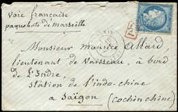 Let DESTINATIONS N°60C Obl. GC 2790 S. Env., Càd T17 PARTHENAY 10/9/75 Pour SAIGON CONCHINCHINE, TTB - 1849-1876: Classic Period