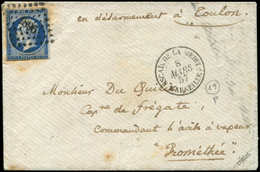 Let POSTE MARITIME N°14A Défx Obl. PC 1896 S. Env., Càd ESCAD. DE LA MEDITée/MARSEILLE 8/3/57, Frappe TB - Poste Maritime