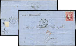 Let BUREAUX FRANCAIS A L'ETRANGER N°32 Obl. GC 5104 S. LAC, Càd SHANG-HAI 20/2/69, Arr. LYON, TB - 1849-1876: Classic Period