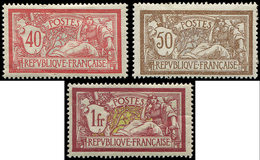 * EMISSIONS DU XXème SIECLE 119/21 Merson, 40c., 50c. Et 1f., Tous TB - Unused Stamps