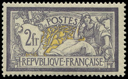 ** EMISSIONS DU XXème SIECLE 122   Merson,  2f. Violet Et Jaune, Bien Centré, TTB, Certif. Calves - Unused Stamps