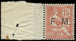 ** FRANCHISE MILITAIRE 2    15c. Vermillon, Bdf, Très Bien Centré, TB - Military Postage Stamps