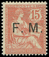 ** FRANCHISE MILITAIRE 2    15c. Vermillon, TB - Timbres De Franchise Militaire