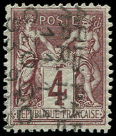 * PREOBLITERES 14  Sage,  4c. Lilas-brun, 11 OCT., Rare Avec Gomme, TB. S - 1893-1947