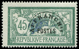** PREOBLITERES 44  Merson, 45c. Vert Et Bleu, TB - 1893-1947