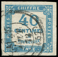 TAXE 7   40c. Bleu, Obl. Càd, TB - 1859-1959 Oblitérés
