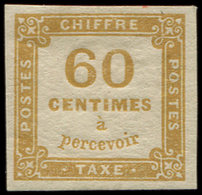 * TAXE 8   60c. Jaune-bistre, TB. C - 1859-1959 Used