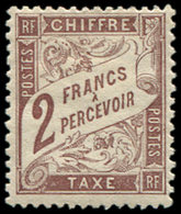 * TAXE 26   2f. Marron, TB - 1859-1959 Oblitérés