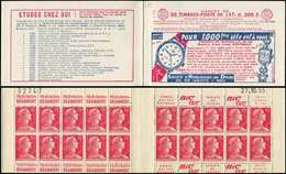 CARNETS (N°Cérès Jusqu'en1964) 295  Muller, 15f. Rose, N°1011, S. 7-55, HORLOGERIE DU DOUBS, N°32747, Daté 27/10/55, TTB - Autres & Non Classés