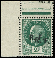 (*) TIMBRES DE LIBERATION BORDEAUX 7a : 2f. Vert, DOUBLE Surcharge, T III, Cdf, TB - Befreiung