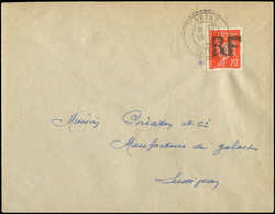 Let TIMBRES DE LIBERATION CURZAY 3 : 70c. Orange Oblitéré 13/9/44 Sur Env., TB - Befreiung