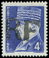 ** TIMBRES DE LIBERATION CURZAY 14 : 4f. Bleu Gravé, TB, Signé Mayer - Befreiung