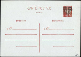 Let TIMBRES DE LIBERATION CURZAY 20E : CP Entier 1f20 Brun-rouge, DOUBLE Surcharge, TB, Signé Mayer - Befreiung