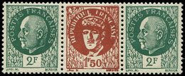 ** TIMBRES DE LIBERATION MARSEILLE 18 : 2f. Vert, Triptyque De Gaulle, TB, Signé Mayer - Liberation