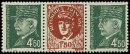 ** TIMBRES DE LIBERATION MARSEILLE 23 : 4f50 Vert Foncé, Triptyque De Gaulle, TB - Libération