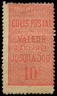 * COLIS POSTAUX 2    10c. Rouge, Ch. Un Peu Forte Et Légères Rousseurs, B/TB - Other & Unclassified