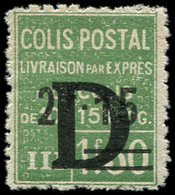 ** COLIS POSTAUX 139  2f15 Sur 1f.50 Vert, Surchargé D, TB. Br - Other & Unclassified