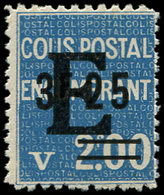 ** COLIS POSTAUX 155G 3f25 Sur 2f00 Bleu, Surchargé E, TB, Cote Et N° Maury - Other & Unclassified