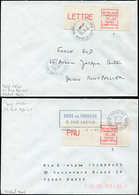 Let Spécialités Diverses L.S.A. 60A/61A : LSA05-75724, 1,40 PNU Et 1,60 LETTRE, Obl. Paris 124 6/1/82 Sur 2 Env., TB, Co - Covers & Documents